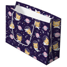 Niedlich Kitty Cat Astronauten Muster