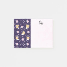 Niedlich Kitty Cat Astronauten Muster Post-it Klebezettel