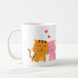 Niedlich Kitty Cat Feline Liebe Confession Pun Spa Kaffeetasse