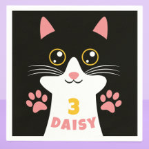 Niedlich Kitty Cat Kid's Geburtstagsparty