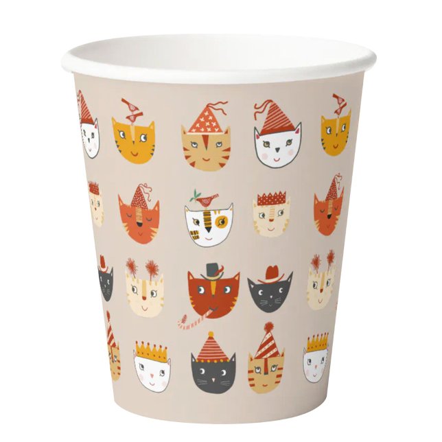 Niedlich Kitty Cat Pappbecher (Cute kitty cat themed party paper cup)