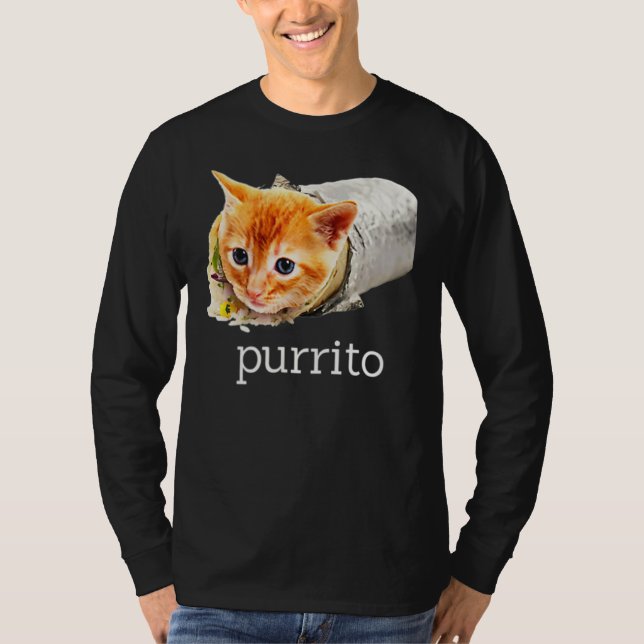 Niedlich Kitty Cat Purrito Burrito Pun Essential T-Shirt (Vorderseite)