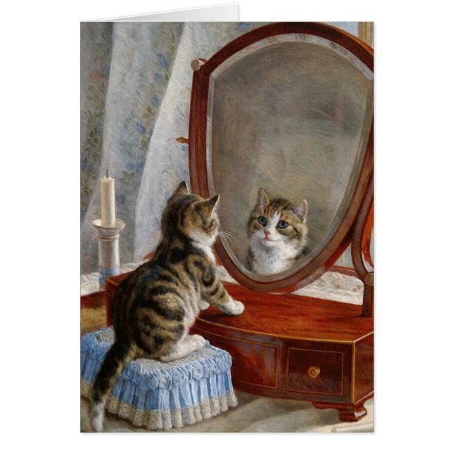 Niedlich Kitty Cat Vintage Malerei von Frank Paton (Vorne)