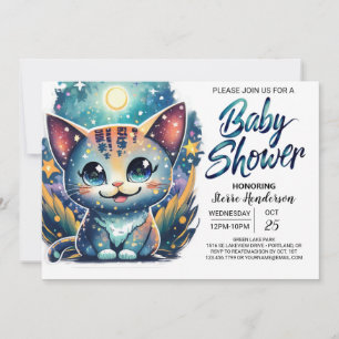 Niedlich Kitty Digital Baby Dusche Einladung