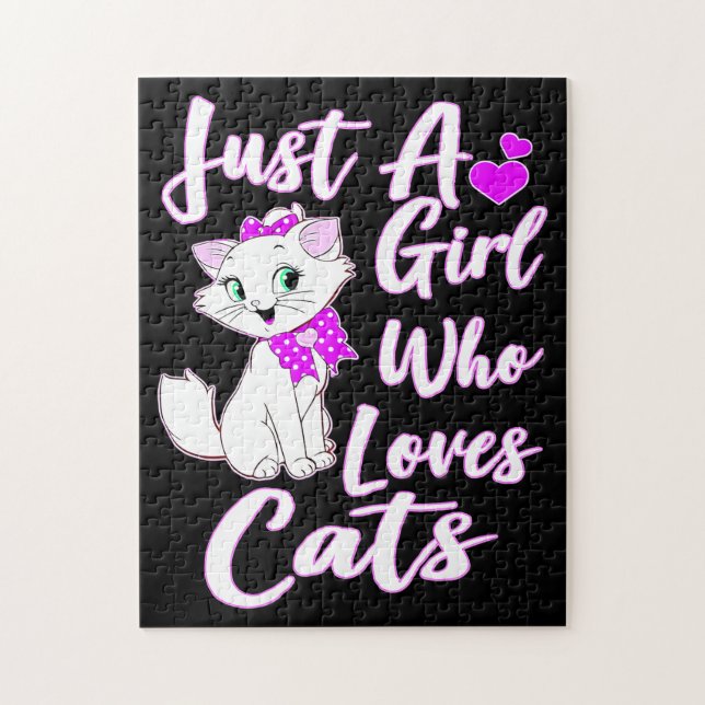 Niedlich Kitty Just a Girl, das Katzen Liebe (Vertikal)