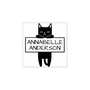 Niedlich Kitty Personalize Rubber Briefmarke Gummistempel