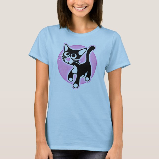 Niedlich Kitty T Shirt (Vorderseite)