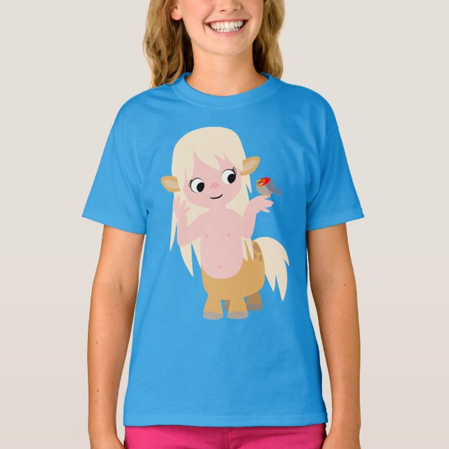 Niedlich Kleiner Cartoon Centauress Kids T - Shirt (Vorderseite)