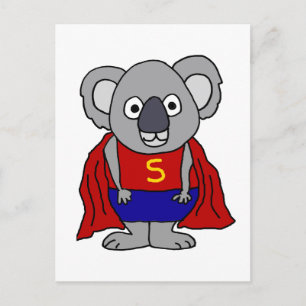 Niedlich Koala Bear Superhero Postkarte