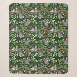 Niedlich Koala Bears Sherpa Blanket Sherpadecke