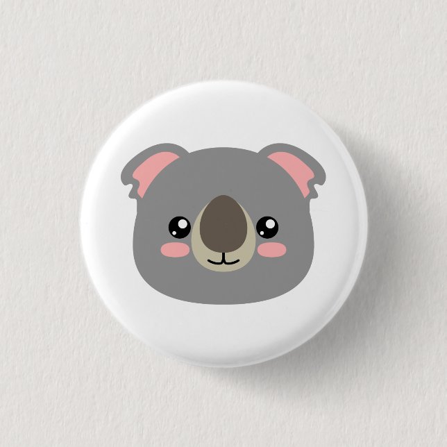 Niedlich Koala Button (Vorderseite)