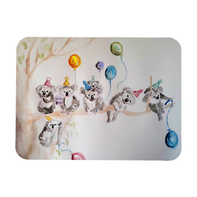 Niedlich Koala Koalas Frische Pasta machen Magnet (Horizontal)