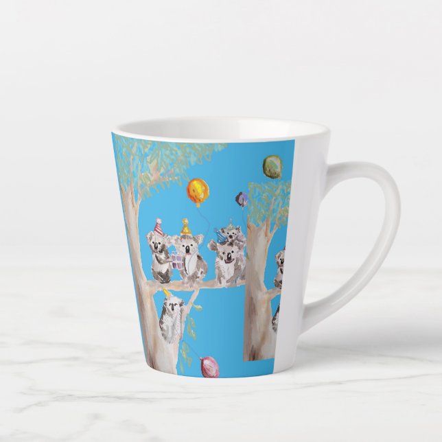 Niedlich Koala Merry Koalamus Weihnachtsferien Lat Milchtasse (Rechts)