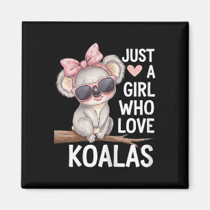 Niedlich Koala mit Bow nur ein Mädchen, das Koalas Magnet