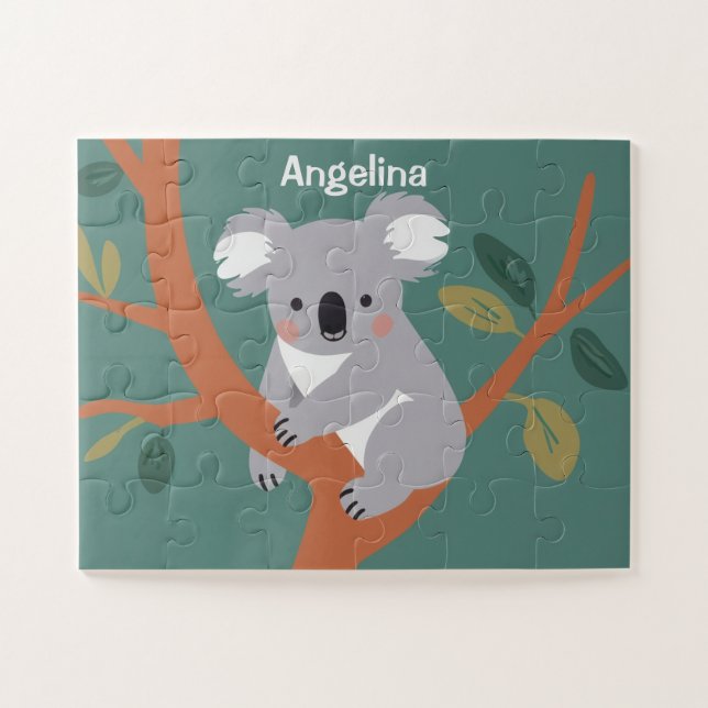 Niedlich Koala Personalisiert Kids (Horizontal)