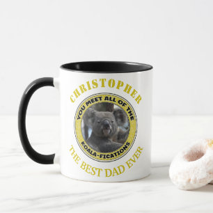 Niedlich koala "play on words" personalisierter Sc Tasse