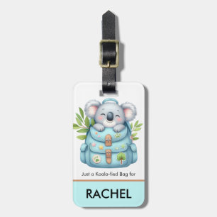 Niedlich Koala Reisende Personalisiert Kinder Gepä Gepäckanhänger