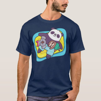 Niedlich Koala Sloth und Panda g auf Pool Float T-Shirt