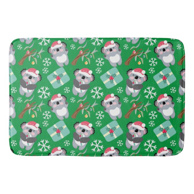 Niedlich Koala Weihnachten Badematte (Vorderseite)