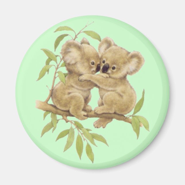 Niedlich Koalas Magnet (Vorne)