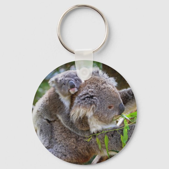 Niedlich Koalas Schlüsselanhänger (Vorderseite)