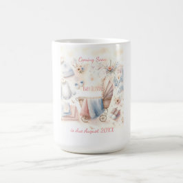 Niedlich kommende Ankündigung Einladung Kaffeetasse