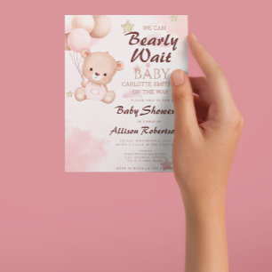Niedlich können wir frühzeitig auf die Pink Girl B Einladung