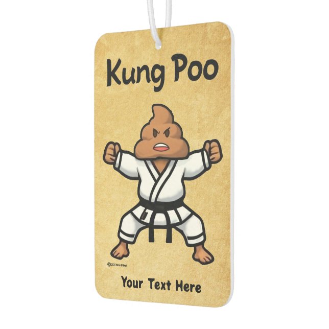 Niedlich Kung Poo Karate Autolufterfrischer (Links)