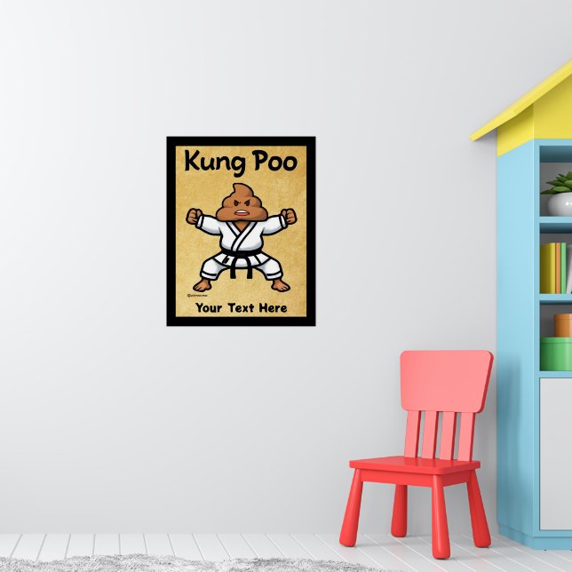 Niedlich Kung Poo Karate Poster (Kinderzimmer 1)
