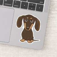 Niedlich Kurzhaarige Schokolade Dackel Cartoon