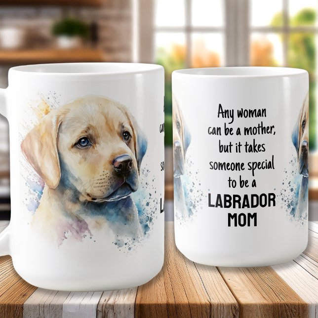 Niedlich LABRADOR MAMA Hund Lover Gelbe Labrador W Kaffeetasse (Von Creator hochgeladen)