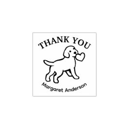 Niedlich Labrador Puppy Vielen Dank Gummistempel