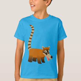 Niedlich Lächeln Cartoon Coatimundi Kinder T - Shi Tri-Blend Shirt