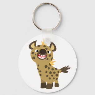 Niedlich Lächeln Cartoon Hyena Schlüsselanhänger