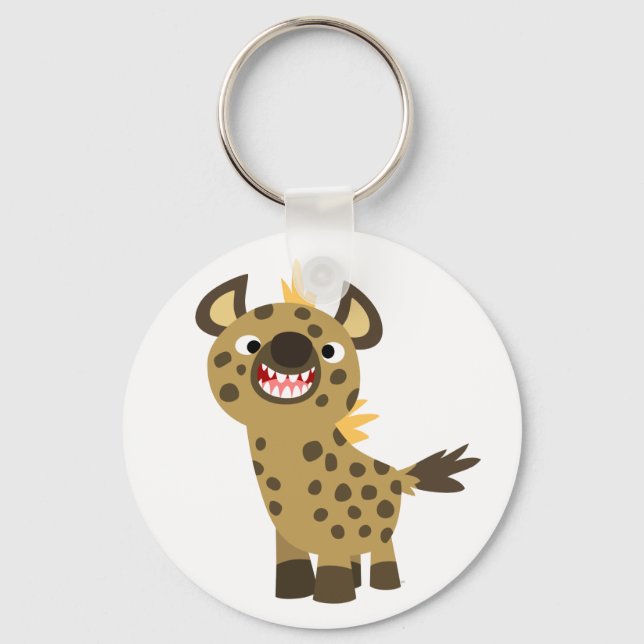Niedlich Lächeln Cartoon Hyena Schlüsselanhänger (Vorderseite)