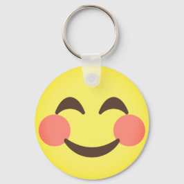 Niedlich lächelnd Emoji Schlüsselanhänger