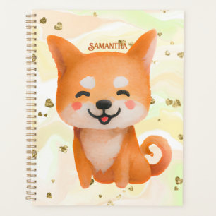 Niedlich lächelnd Shiba Inu Planer
