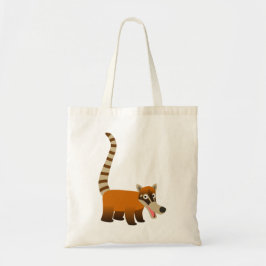 Niedlich Lächelnder Cartoon Coatimundi Tragetasche
