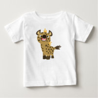 Niedlich Lächelnder Cartoon Hyena Baby T - Shirt