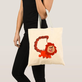 Niedlich Lächelnder Cartoon Manticore Tote Beutel Tragetasche