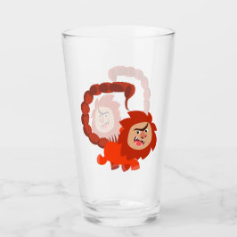 Niedlich Lächelnder Cartoon Manticore Tumbler Glas