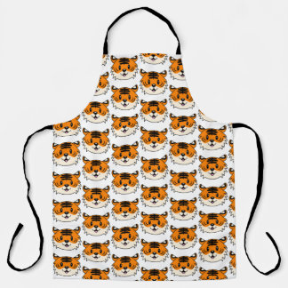 Niedlich Lächelnder Cartoon Tiger Schürze