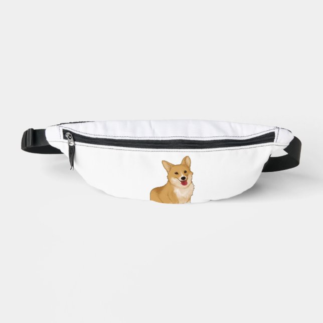 Niedlich lächelnder Korgi Bauchtasche (Vorderseite)