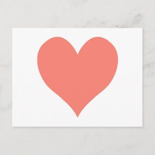 Niedlich Lachsherz Postkarte