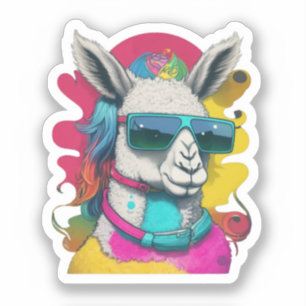 Niedlich Lama Sticker