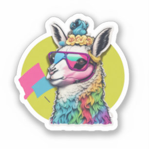 Niedlich Lama Sticker