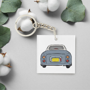 Niedlich Lapis Gray Figaro Car Square Schlüsselanhänger