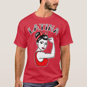 Niedlich Latina Rosie, Riveter Tattoo T-Shirt