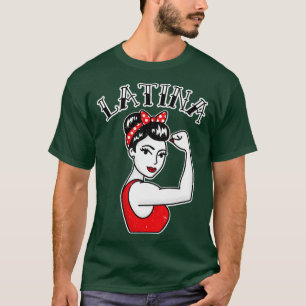 Niedlich Latina Rosie, Riveter Tattoo T-Shirt