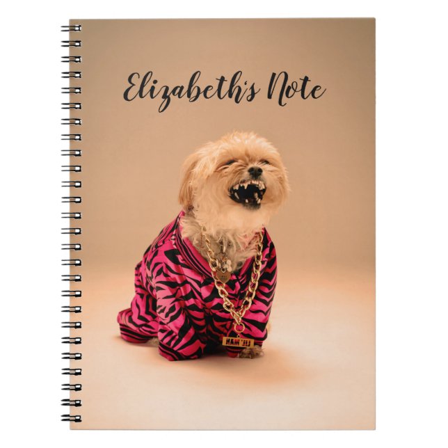 Niedlich Laughing Shih Tzu Personalisiertes Notebo Notizblock (Vorderseite)